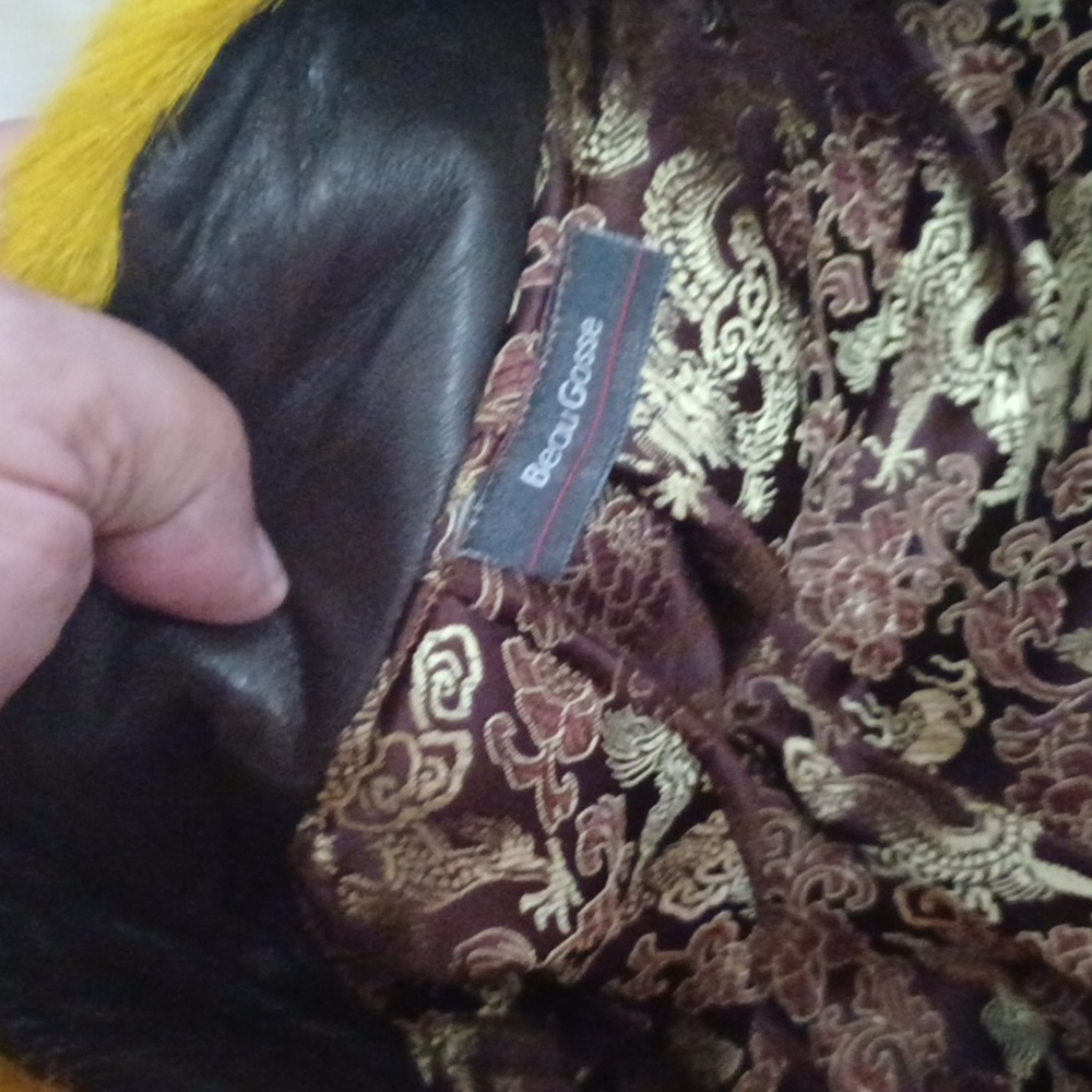 A Beau gosse0 yellow brown leather skin - Picture 8 of 8